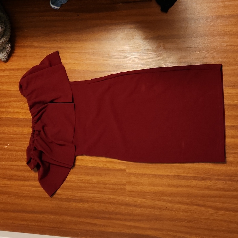 Red cocktail dress